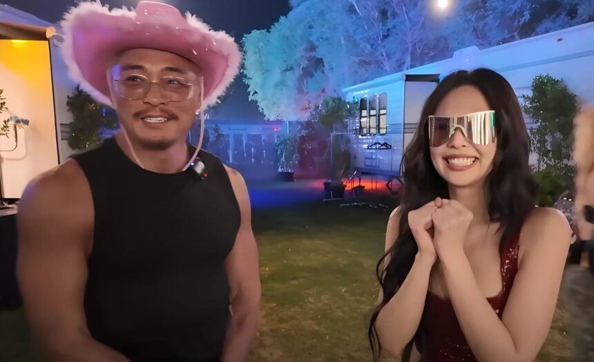 Choo Sung hoon Meets BLACKPINKs Jennie at Coachella and Shares Sweet Moment