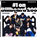 Stray Kids celebrate Billboard 200 success with their album "KARMA," the group’s record-breaking seventh straight No. 1 debut.